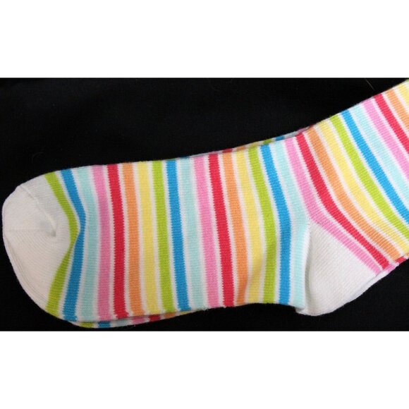 2008 Gymboree Spring Rainbow 3pc Striped Skorts Socks Candy Skirt sz 7 Spring - Picture 7 of 10